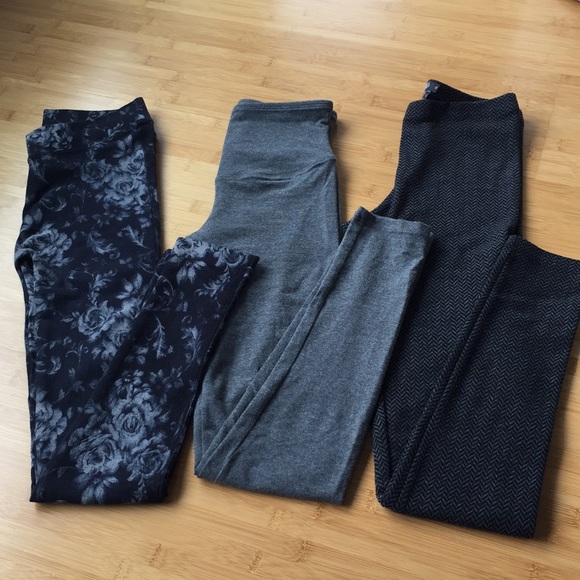 Pants - 3 pairs of cute gray leggings!